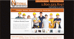 Desktop Screenshot of nationaluniformrentals.com