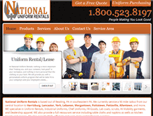 Tablet Screenshot of nationaluniformrentals.com
